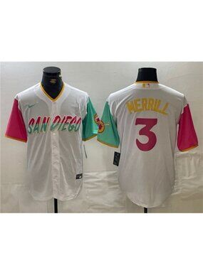 3 Jackson Merrill White City Stitched Jersey